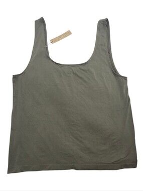 SKIMS Soft Smoothing Seamless Tank Top Shirt Army Green 4X